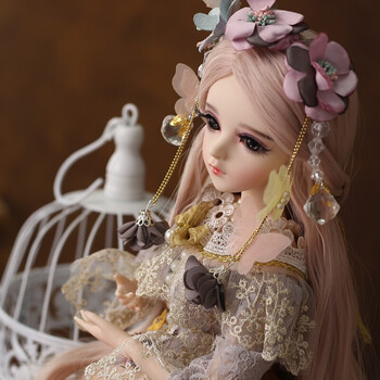 sdjd娃娃关节仿真洋娃娃换装公主新年礼物 卡瑞娜-6号 60cm 改妆版