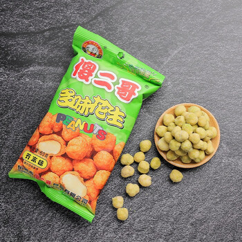 傻二哥多味花生63克*5包牛肉味麻辣味五香味芥末味可选 多味花生63克