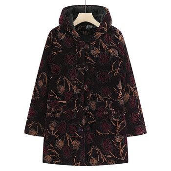 黛惑东北大棉袄女士初冬保暖服袄子中年老妈冬装加厚棉衣外套中年人中