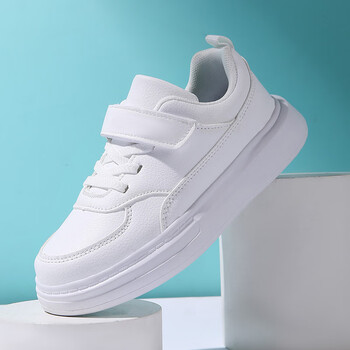 安錔四季新款儿童小白鞋女童鞋皮面六一表演鞋男童板鞋平底鞋yd258