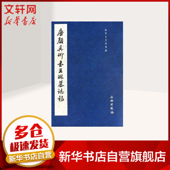 唐颜真卿书王琳墓志铭 历代碑帖法书选编辑组 文物出版社有限公