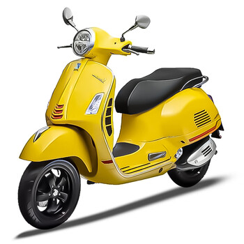 韦士柏 vespa 踏板摩托车 300指针屏版 黄色现车秒发 【提车卡】送尾