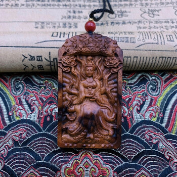 century knight雷击枣木九尾狐吊坠 牌雷击木吊坠  雷击520情人节礼物