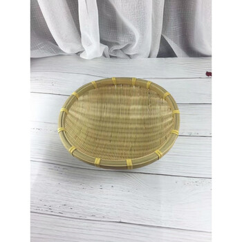 惠趣侠竹筲箕手工制品工艺品簸箕竹编洗菜盛菜篮子火锅店饭店家用洗菜