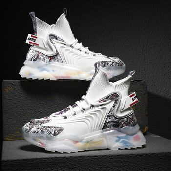 疾步jibu男鞋aj国潮篮球春季潮牌运动中帮白鞋中国风球鞋莆田高帮袜子