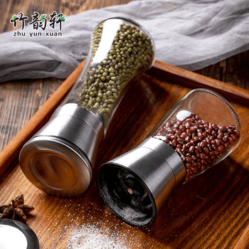 竹韵轩胡椒研磨器手动辣椒罐黑胡椒研磨器胡椒粉研磨器胡椒研磨瓶小号研磨器 Pp盖 图片价格品牌报价 京东