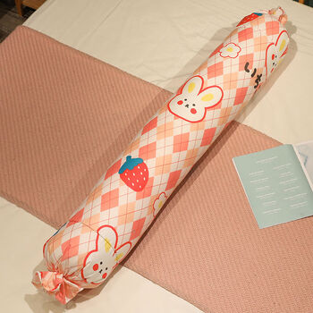 初意全棉糖果抱枕长条枕夹腿睡觉床上圆柱形枕头儿童男生款女生可拆洗