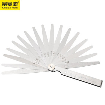 金赛骑不锈钢塞尺20片间隙尺高精度塞规尺单片200mm厚薄规0 02 1 0mm 100mm长 17片 0 02 1 00 图片价格品牌报价 京东