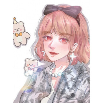 油画时代少年团tnt时代少年团diy数字油画宋亚轩可爱女装动漫手绘涂色