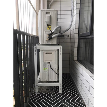 中央 空调外机支架配件节省空间落地双层叠放减震防震降噪架子 架 [加