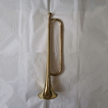 冲锋号军号做旧冲锋号乐器老式吹号小号红军道具喇叭黄铜大小步号青年