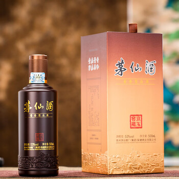茅台(MOUTAI)茅台集团 2023年 茅仙京玉窖藏 酱香型白酒 53度 500ml 单瓶装