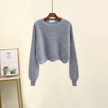 【特价捡漏】恒源祥网红同款秋冬季连衣裙套装裙子秋冬装套装2021新款潮女装百搭毛衣显瘦半身 红色毛衣+灰色半身裙 【两】 M 【建议80-100斤】