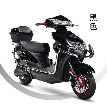 新款大黄蜂2000瓦全顺电机72v大功率电摩高速爬坡电动摩托车捷圣 黑色