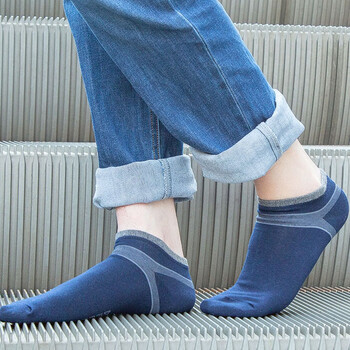 四季动漫冰丝吸汗袜子韩版船袜超薄男士短筒夏季低帮学生 b008蓝色