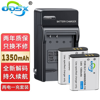 奥德盛（ODSX）LI-90B /92B奥林巴斯 TG-5 TG-4 SP100数码相机 电池充电器 两电一充 Stylus XZ-2 iHS