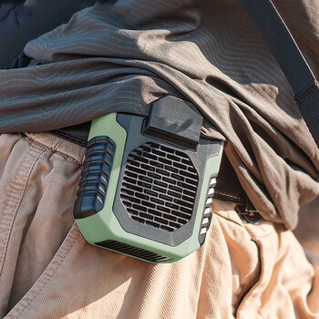 格力挂腰风扇随身便携式夹腰间消暑降温神器高温作业室户外焊工地