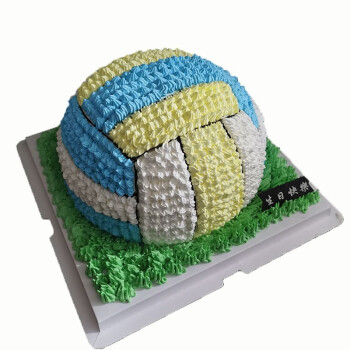 排球样式的蛋糕图片图片