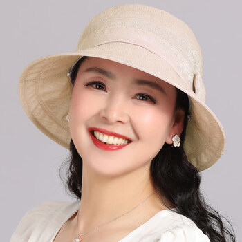 防嗮的中年妇女遮阳帽妈妈夏凉帽帽子中女式遮阳夏季女帽夏老人夏天