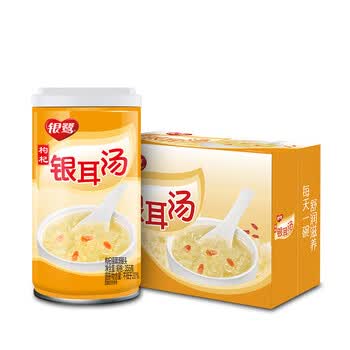 银鹭枸杞银耳汤355g12罐整箱粥礼盒装