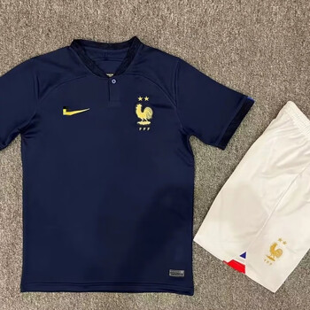 乾灿法国队球衣2022世界杯足球服套装10号姆巴佩训练服比赛足球服定制
