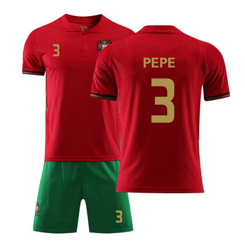 葡萄牙队球衣定制短袖成人儿童葡萄牙国家队足球服套装男女团购队服印