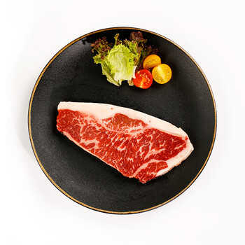 肉鲜森西冷牛排230g4片肉鲜森澳洲谷饲原切西冷牛排健身高蛋白230g4片