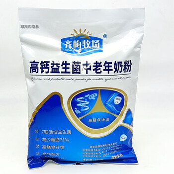 可钦齐梅奶粉400克袋装齐梅牧场中老年高钙奶粉未添加蔗糖营养早餐 高