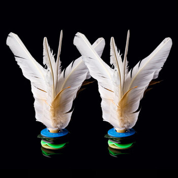 大白毽子耐踢鹅毛白色羽毛毽子 幼儿园儿童小学生毽球训练比赛健身耐