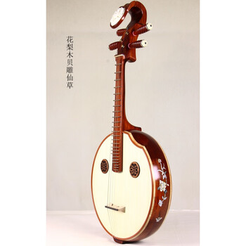 中阮乐器演奏红木中软初学者阮初学入门中阮中软乐器普及阮琴 花梨木