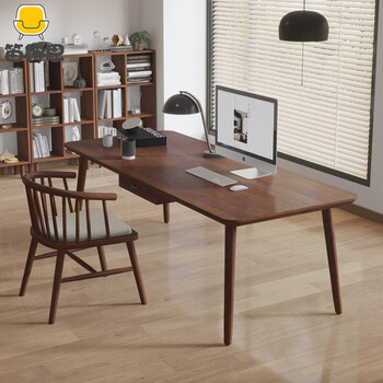 笛娜思  简约实木书房大长书桌家用学习桌带抽屉长方形长条电脑工作桌