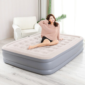 橙央新款可爱熊加高加厚单人气垫床家用双人多功能自动床外置泵单人款