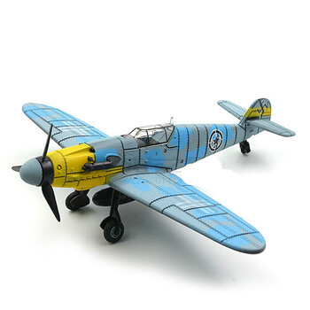 古仕龙4d二战飞机bf-109战斗机拼装模型4d立体战斗机组装模型玩具