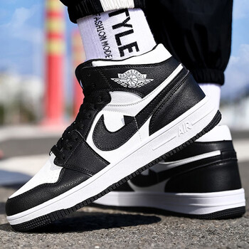 男鞋莆田aj篮球鞋空军一号1男鞋aj小闪电高帮倒钩芝加哥aj运动休闲