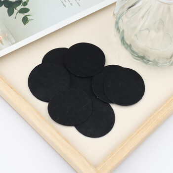 不织布垫片diy发饰辅料饰品配件手工头饰材料吧唧托 黑色4cm10片