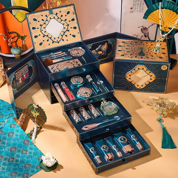 尤莉尤拉完美日记美妆护肤套盒国潮彩妆化妆品礼盒七夕情人节生日礼物