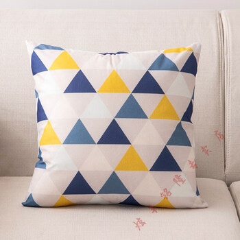 正方形靠垫沙发靠枕客厅靠背垫抱枕套不含芯三角形40x40cm枕芯枕套