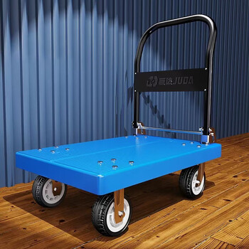 巨达推车手拉车平板车手推车搬运车小推车手拉轻便拖车折叠搬运车