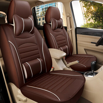 沙利文（SLIWEN）适用于五菱宏光s/s1/s3宏光plus/v座套七座四季通用宝骏730座套 正副驾驶两座-咖啡色
