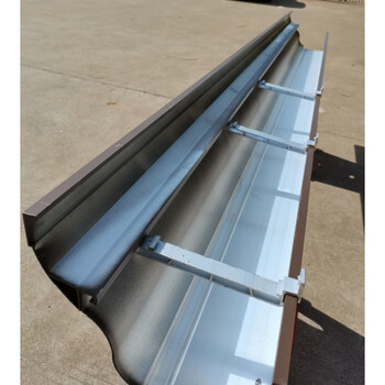 天沟雨水槽 定制铝合金天沟雨水槽屋檐房檐排水槽方形 铝合金天沟6寸