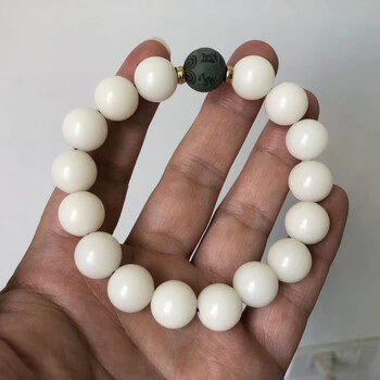 手串绕指柔阴皮菩提根渐变手链桶珠男女佛珠念珠 六字真言12mm*17颗