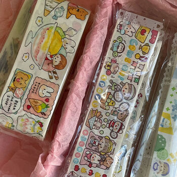 初奥 【整循环】超值手帐随心配卓大王肉球小麻薯等等社团胶带随心配