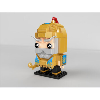 传奇糖玩 五虎上将 经典国粹 国潮西游 文创积木拼装玩具 黄忠