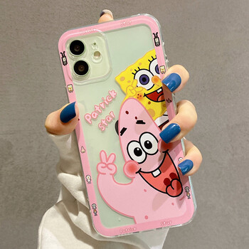 qadjg可爱卡通派大星适用iphone13手机壳苹果12promax外壳新款海绵