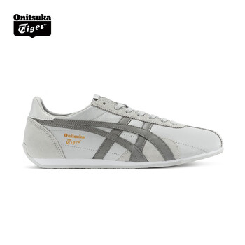 Onitsuka Tiger鬼塚虎 复古时尚男女款运动轻便休闲鞋慢跑鞋 RUNSPARK 浅灰色/灰色 40.5