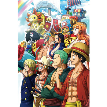 海贼王海报海贼王索隆路飞艾斯海报宿舍卧室超大动漫墙纸贴纸壁纸定制