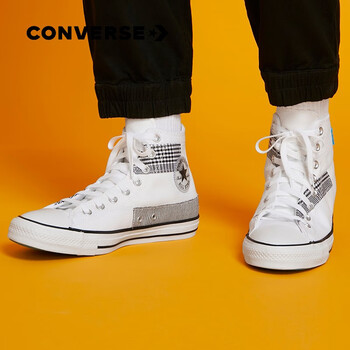 CONVERSE匡威官方All Star 男女鞋高帮个性拼接百搭休闲鞋168746C 白色/168746C 37.5/5【图片价格品牌报价】-京东