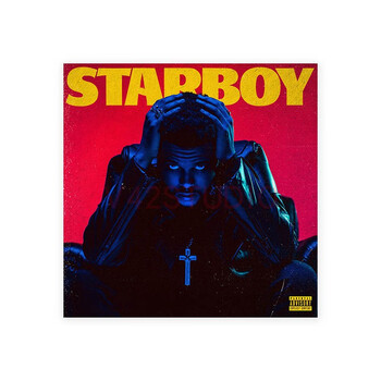 佩觉新款威肯海报the weeknd专辑封面盆栽家居宿舍装饰画背景墙欧美周