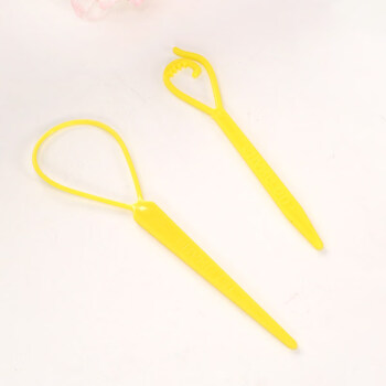 x9朝气童年 儿童发饰拉发针女童宝宝穿发针丸子头编发盘发头饰品 黄色