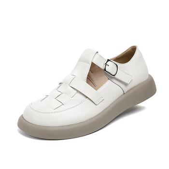 梵侈赫尔轻奢品牌春秋夏季新款凉鞋真皮大码女鞋中老年妈妈鞋子软皮鞋